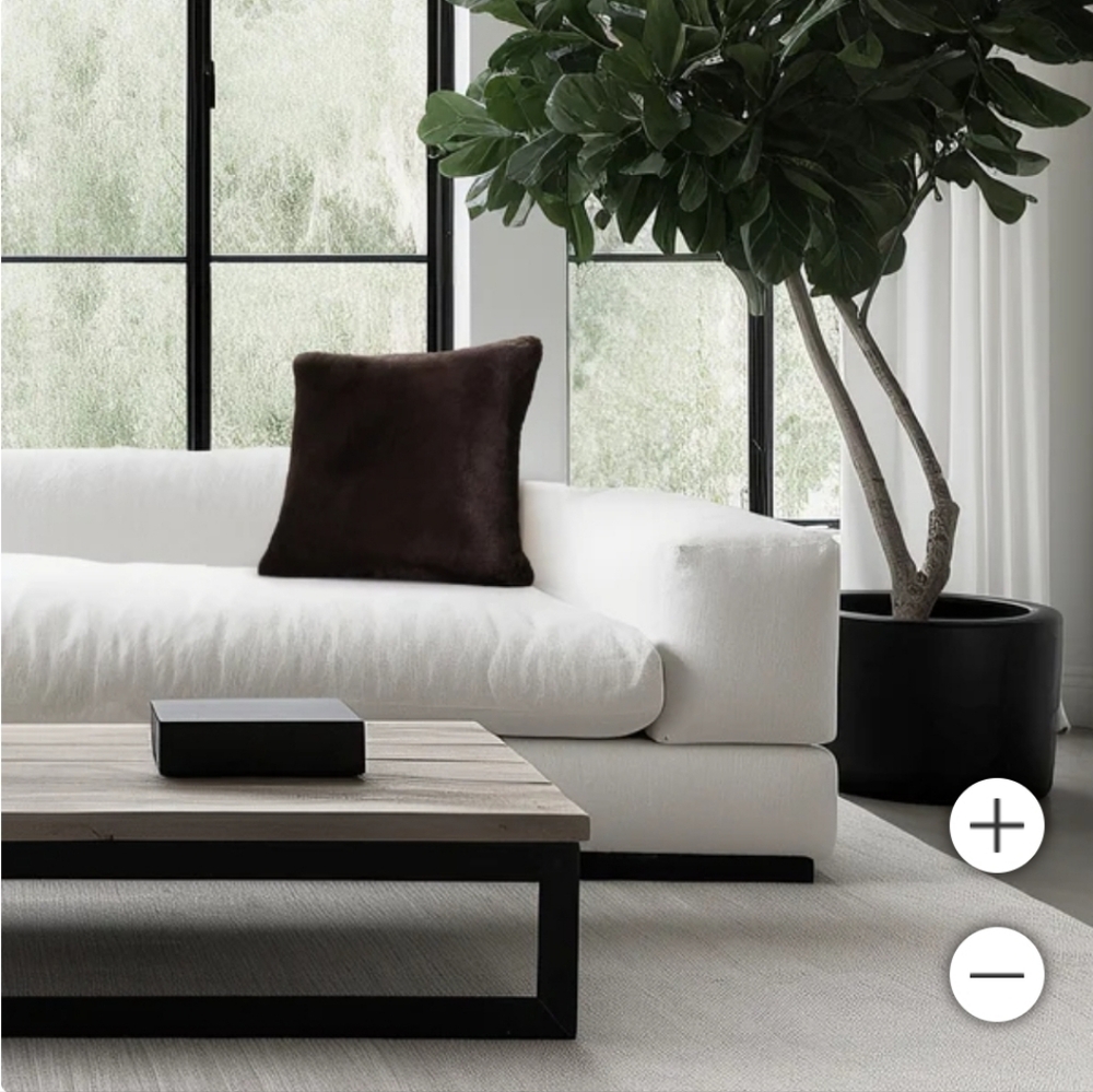 Mon chateau luxury collection luxe faux fur pillow